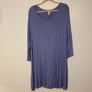 NWOT- 42pops semi sheer dress, size 2X.